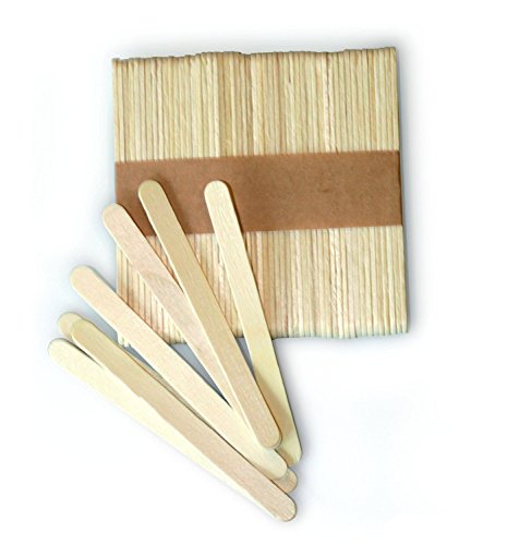 bastelkoerble® Holzspatel - Rührspatel Holz , 110 x 10mm - 50Stück. Eisstiele