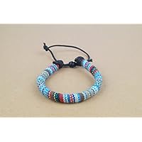 Surfer Fußband MADEBYNAMI, Fußbändchen, Fußkette, Surfen, Segeln, Klettern Hellblau