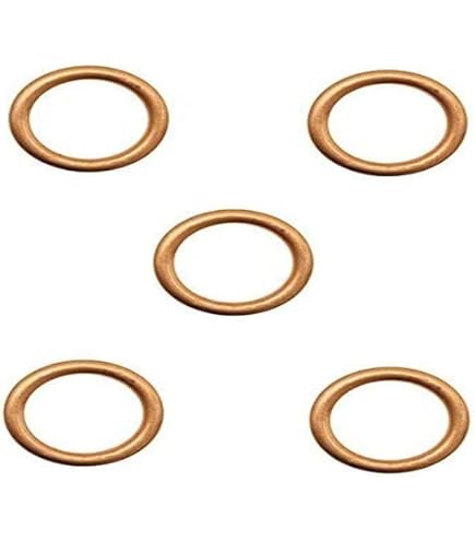 Joint Torique Pour Pot D'échappement Peugeot TSM - 28.5x38x4.8mm, Jaune, Neuf, Garantie 2 Ans