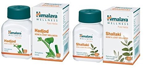 Himalaya Bone & Joint Wellness Combo (Hadjod & Shallaki) Tablets Pack Of 2,60 Capsules Each