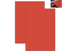 HEKOBAG Lot de 2 Feuille de Timbre en Caoutchouc, Feuilles de Tampon en Caoutchouc A4 30 x 21 cm, Feuille Tampon Laser 2,3 mm d'Épaisseur pour Gravure Laser (Rouge)