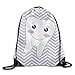 Produktbild Hamburger Food Printed Designs Drawstring Backpack Girls Lightweight Daypack Tote Volleyball 16.9" 14"
