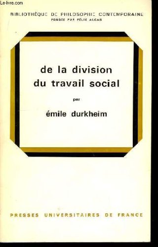 De la division du travail social