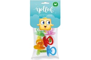 YOLLOH - Sachet Bonbon Dummies - Vegan - Multicolore - Fruit - Sucre Cuit - 20 Gr - Anniversaire - Enfant - Adulte - Tetine - Sucette, 1 Unité (Lot de 1)