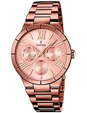 Festina Damen-Armbanduhr Analog Quarz Edelstahl F16798/1