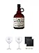 Produktbild Mombasa Club London Dry Gin 0,7 Liter + Citadelle Ballon GIN Glas 1 Stück + Citadelle Ballon GIN Glas 1 Stück + Schiefer Glasuntersetzer eckig ca. 9,5 cm Ø 2 Stück