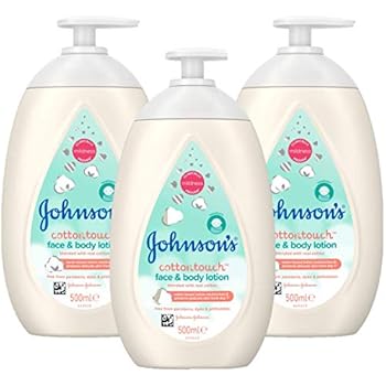 Johnson's Baby Cotton Touch Lotion 500ml 3 Pack: Amazon.co