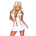 Price comparison product image Sexy Shopping Nurse Uniform Fancy Dress Cosplay Costume Complete Equipment Cosplay Party Dress Overalls (White, L)