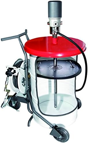RDC RODICARmobile equipment drum dispenser 185kg Pump RDC55 Heavy Duty ratio 55:1. Grease gun. Reel hose 15m