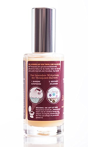 Thronjuwel Toilettenparfum gegen Toilettengerüche – Produktneuheit aus Die Höhle der Löwen: Geruchsneutralisierer für Toilette, Badezimmer, Gäste-WC, 50ml - 5