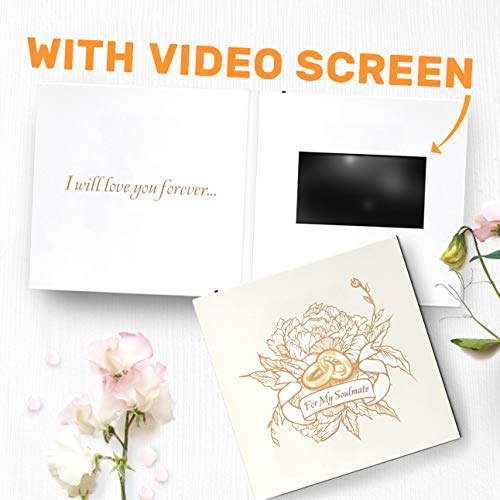 bigDAWGS greetings Special Love Vidéo Carte de voeux | Carte de voeux moderne, je vous aimer pour toujours, pour mon âme soeur cartes de vux | 4.3" écran LCD 00085