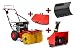 Produktbild HECHT 3-in-1 Benzin-Kehrmaschine 8616 Multifunktionsgerät SET Kehrbesen Kehrbürste (inkl. Schneefräse/Auffangbox und Räumschild, Räumbreite 62 cm)