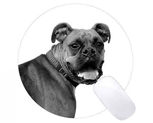 Preisvergleich Produktbild Yanteng Runde Mauspad Benutzerdefinierte, Bunte süße Hund Rutschfest personalisierte Runde Mauspad