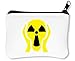 Produktbild Minimalistic Scream Radiation Hazard Reißverschluss-Geldbörse Brieftasche Geldbörse