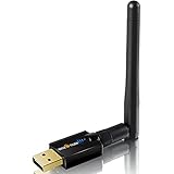 WISETIGER WIFI Adapter AC600Mbps Dual Band Wireless WIFI Dongle 5Ghz /2.4G WIFI USB Dongle With High Gain Antenna Compatible Windows XP/Vista/7/8/10 Mac OS