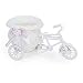Produktbild moonnot handgefertigt Dreirad/Bike Form Blumen Korb für Blume ist/Arrangement (weiß pink)
