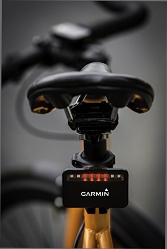 Garmin Accesorios para Bicicleta, Color Negro, luz Trasera con Radar