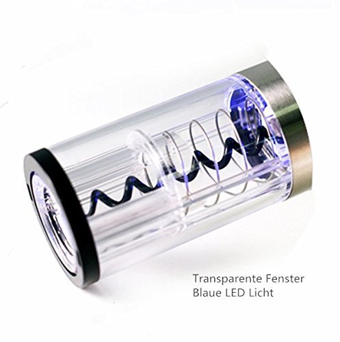 Automatisch Elektrischer Weinöffner Flaschenöffner Korkenzieher mit Folienschneider Wein Stopfen LED Beleuchtet Silber - 4