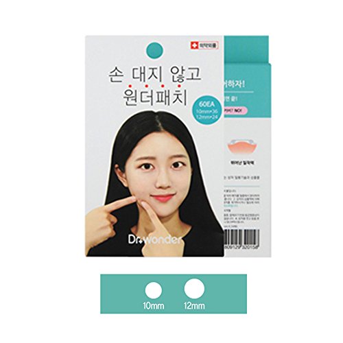 Dr Dry DR. Wonder Acne Trouble Clear Spot 60 Patches Pimple Extrusion Blemish (Mint)