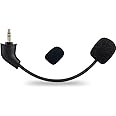 ZHHSUNY Replacement Game Mic for Kingston (Hyper-X) Cloud, Cloud-X and Cloud II 2nd Version Gaming Headset on PS-4 PS-5 (Nin-tendo)(S-witch) PC, 3.5mm Detachable Boom Microphone (1)