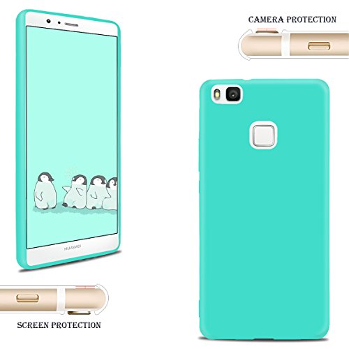 Funda Huawei P9 Lite  SpiritSun Soft Carcasa Funda Dise  o Mate Opaco Ultrafina TPU Bumper para Huawei P9 Lite  5 2 pulgadas  Suave Silicona Piel Carcasa Ultra Delgado y Ligero Goma Flexible Anti-ara  azos Anti Golpes Parachoques Protectora Carcasa - Azul
