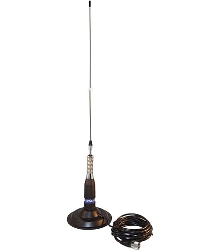 Antenne CB LEMM AT-3001 TURBOSTAR – 200 Cm – Noire – Avec Câble RG58 4m – PNI-AT-3001