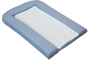DOMIVA Matelas a langer avec 2 éponges amovibles - Bleuet - 42 x 70 cm