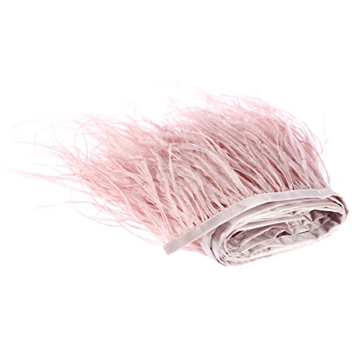 ULTNICE 2M fringe simulata con il nastro del nastro del raso per il vestito che costeggia i costumi di artigianato di DIY (colore rosa)