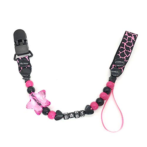 Preisvergleich Produktbild iStary Schnullerkette Schnullerband Perlen Schnuller Clip Kette Beißring Baby Kette Anti-Fall Clip Kette Nippel Halter Lätzchen Dreieckstuch Sauger Schnuller Für Kleinkinder