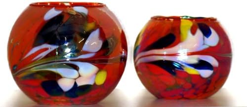 The Milford Collection - Friendship Nightlight - Tea Light Holder Red Small
