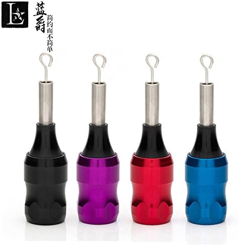 Aluminum Carving Cartridge Adjustable Tattoo Grip , purple