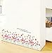Produktbild BAIYUDE Baseboard 3D Rosa Kleine Blumen Wandaufkleber Wasserdicht Abnehmbare Kunst PVC Wohnzimmer Schlafzimmer Wandbild Aufkleber Wohnkultur Aufkleber