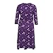 Heavenly Bump Women's Maternity Oriental Print Wrap Dress - Purple 14