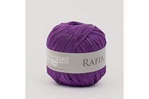 OPHELIA ITALY LANE Ophelia Italy Rafia – Gomitolo Rafia 25g 100% Viscosa (026 Viola)