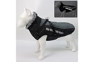 通用 Hugomm Manteau d'hiver imperméable et réfléchissant pour chien de taille moyenne et grande (6XL, Gris)