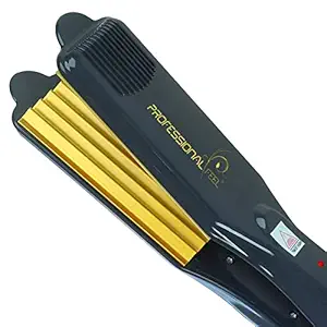 professional feel Neo Tress Pro Hair Styling Crimper Cum Hair Straightener for Girls for Crimping Hair Without Damage (Black)
