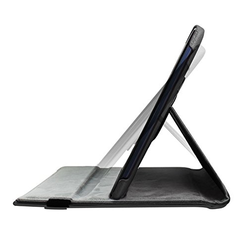 Infiland Lenovo Tab 2 A10-70 / Tab 2 A10-70L / Tab 2 A10-70F/ Tab3 10 Plus Hülle Case – PU Ledertasche lederhülle 360° Drehbarer Stand Smart Cover Case Schutzhülle Tasche Etui für Lenovo Tab 2 A10-70 / Tab 2 A10-70L / Tab 2 A10-70F/ Tab3 10 Plus 10,1 Zoll Tablet (mit Auto Schlaf / Wach Funktion)(Schwarz) - 3