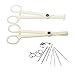 FACILLA® Disposable Body Art Piercing Kit Puncture Pliers Stainless Steel Needles Jewelry