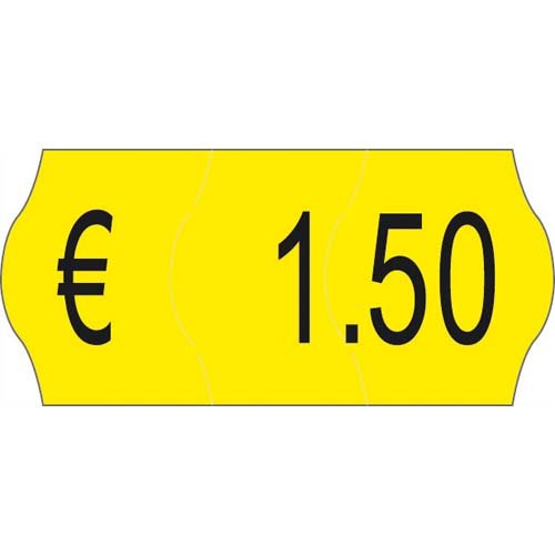 Etichette per prezzatrici Avery Dennison 12x26 mm Permanenti giallo 1 10YP1226 (conf.10000)