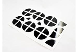 lowgo-shop Pegatinas para esquinas de BMW negro brillante, 30 piezas para todos los emblemas del coche o la motocicleta - Accesorios