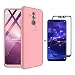 Produktbild FHXD Kompatibel mit Huawei Mate 20 Lite Hülle Stoßfest 360° Schutzhülle Schutz Case Cover [Displayschutzfolie] Ultra Dünn Anti-Kratzen 3 in 1 Handyhülle MEHRWEG-Rose Gold