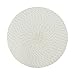 Produktbild Weben PP Gold Silber Draht Pad Drink Coaster Weihnachten Tischset Für Esstisch Matte Weding Dekoration Küche Kaffee Bar Deckchen (Color : White Gold, Size : About 36cm)