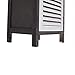 Rebecca srl Cabinet Forniture Storage 3 Wicker Baskets Grey White Vintage French style Bathroom House (Cod. 0-3175) ...