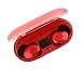 Produktbild Drahtloser In-Ear-Kopfhörer, Miya-Kopfhörer Bluetooth 5.0 Drahtloser Kopfhörer-Kopfhörer Sport-wasserdichter Noise Cancelling-Kopfhörer mit Ladebox für iOS Android -Rot