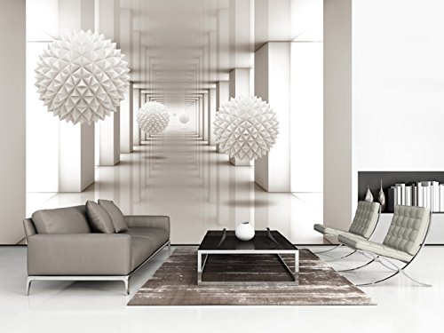 Vlies Fototapete 350×245 cm – 3 Farben zur Auswahl – Top – Tapete – Wandbilder XXL – Wandbild – Bild – Fototapeten – Tapeten – Wandtapete – Wand – Abstrakt 3D a-A-0149-a-b - 2