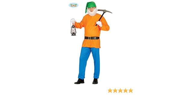Costume Nano Biancaneve e i Sette Nani - Arancione : Amazon.it:  Abbigliamento