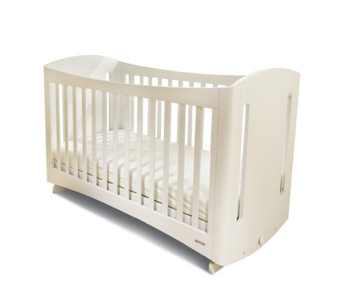 Start-Rite Brook Rocking Cot 3 with 3 Position Mattress Base (Ivory)