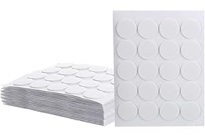 LA LLARETA 400 Pieza Pegatinas Velas, Pegatinas Mecha Vela, Adhesivas Velas Doble Cara Resistentes al Calor para Hacer Velas Artesanales y Aromaterapia (Blanco)