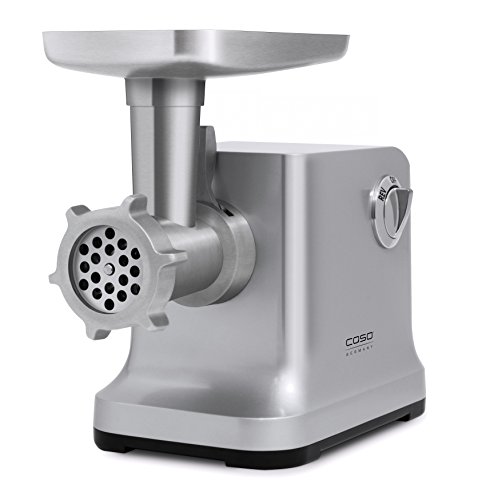 CASO FW2000 Elektrischer Fleischwolf, 800 Watt nominal, 2000 Watt locked, ca. 2kg/ Minute, Alu Guss Gehäuse, starker Motor - 8