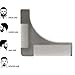 TPone Stainless Steel Beard Mustache Styling Template Stencil Neckline & Goatee Beard Shaping Comb Tool for Men